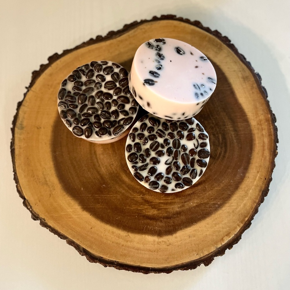 Handcrafted Soap - Maple Almond Fragrance with Whole Coffee Beans - Picture 5 of 5